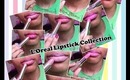 💄 Lipstick Collection | L'Oreal with Lip Swatches 💄