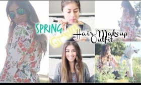 Get Ready With Me: Spring Hair, Makeup, Outfit (GRWM)