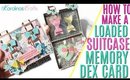 How to Make a Loaded Suitcase Memory Dex Card & free Silhouette Cutting File