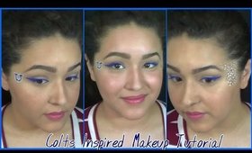 Indianapolis Colts Inspired Makeup (NoBlandMakeup)