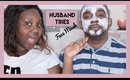 AMBROSE TRIES FACE MASKS! A SATISFYING PIMPLE POP... HUSBAND PAMPER DAY!