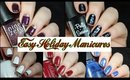 5 Easy Holiday Manicure Ideas!!