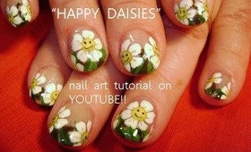 sMiLeY HaPpY face daisy design: robin moses nail art tutorial