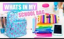Back To School - What's in My Backpack + School Supplies 2015