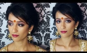 Indian Bollywood Bridal Makeup South Indian Makeup Brown Olive Skin || Makeup With Raji