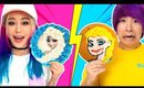 GF VS BF Cake Icing Art Challenge! Learn To Make Elsa, Pikachu, Roblox