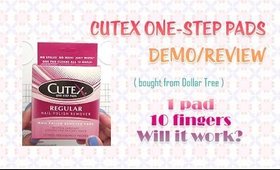 CUTEX One-Step Pads (bought at Dollar Tree) | Demo/Review | PrettyThingsRock