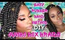 Easy Rubberband Method Jumbo Box Braids on 4c Natural Hair Rubberband Method Braids|| Vicariously Me