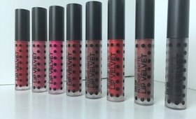 Sacha Cosmetics Intense Matte Lip Velvets | TheMindCatcher