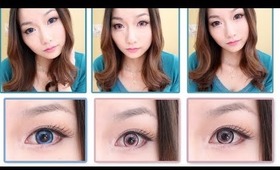 EOS Pink & Blue Circle Lenses Review & Giveaway Pt. 2(kiwiberry1-collection.com)