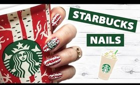 Starbucks Cup Nails | Winter 2017 ♡