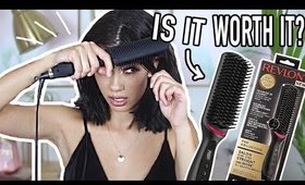 DOES IT REALLY WORKS? Revlon Salon One Step Hair Straightening Brush Review - HelloThalita