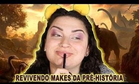 MAQUIAGEM COM PRODUTOS PRÉ-HISTÓRICOS DO YOUTUBE | Duda fernandes