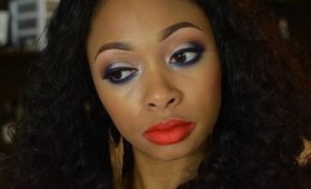 TUTORIAL: Smokey Orange, Indigo & Champagne