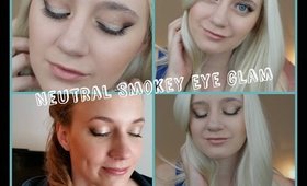 Neutral Smokey Eye Glam Ft. Makeup Geek Shadows