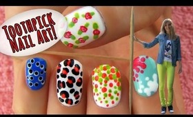 Toothpick Nail Art! 5 Nail Art Ideas & Designs Using Only a Toothpick!