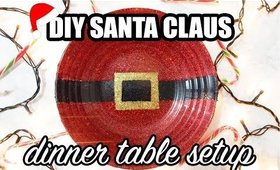 DIY Santa Claus Dinner Table Setup