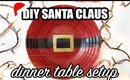 DIY Santa Claus Dinner Table Setup
