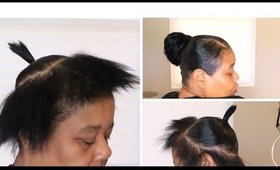 sleek ponytail on my MOM PT 2!!! silk press ponytail