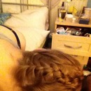 French plait on the back of my head