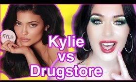 NEW Kylie Cosmetics Setting Powder vs Drugstore I Drugstore VS Highend Makeup #kyliejenner