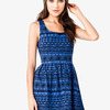 Cute Blue Patterned Dress