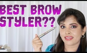 BENEFIT BROW STYLER TUTORIAL ON DARK EYEBROWS, vs GOOF PROOF, GIMME BROW