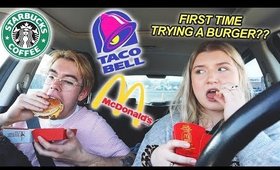 Letting The Person In Front of Me Decide What I Eat - Drive Thru Challenge!