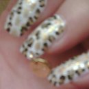 Gold and Leopard On DIY Acrilics