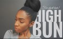 High Bun Tutorial for Short Hair ▸ VICKYLOGAN