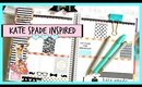 Plan With Me: Kate Spade Inspired Erin Condren Weekly Layout