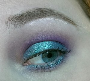 foiled shadow in Pegasus with wisteria in the crease 