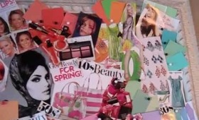 New Spring Look Board & Nail polish collection, storage.