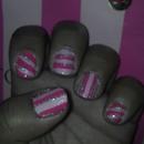 Victoria Secret Inspired Nails! :) 