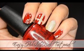 Easy Holiday Nail Tutorials | FromBrainsToBeauty