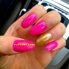 Gold and fushia