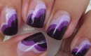 Nail Art - Wear Purple for Lupus - Decoracion de Uñas (Inspired by ChalkboardNails)