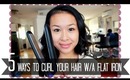 5 Ways To Curl Your Hair w/a Flat Iron ♥