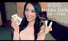 MAC Archie's Girls Haul & Review with Swatches, Live Demo, Possible Dupe! - hollyannaeree