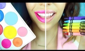 Crayola Makeup VS DIY Crayons Turned Into Makeup!