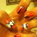 orange nails 