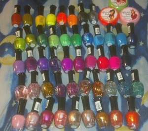 Ordered these off Amazon. I got 48 polishes and 3 sented nail polish removers for 47.50!