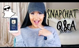 New Boyfriend? Collabing with Makeup Brands?  | SNAPCHAT Q&A