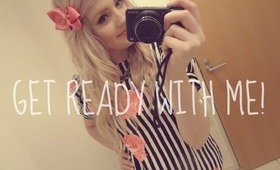 Get Ready With Me! Lilac Hair and Monochrome Stripes!