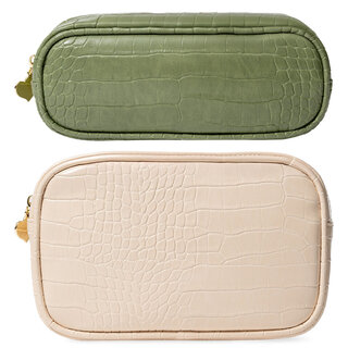 Frasier Sterling Croc Pouch Set