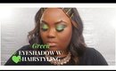 Green Makeup+styling hair-@glindadotson