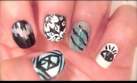 Kpoppin' Nails: Exo K/ Exo M Wolf MV Nail Art Tutorial