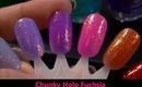 Kleancolor Chunky Holo Glitter Nail Polish Swatches