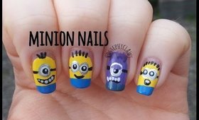 Simple Despicable Me 3 Minion & Evil Minion Nail Art Design Tutorial