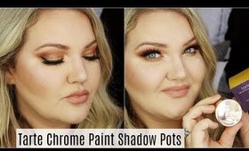 TARTE CHROME PAINT SHADOW POTS | SWATCHES + LOOK